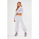 PRETTYLITTLETHING Petite Ash Grey Branded Sweatpants PRETTYLITTLETHING Petite Ash Grey Branded Sweatpants