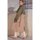 Khaki Contrast Oversized Belted Midi Trench Coat Khaki Contrast Oversized Belted Midi Trench Coat
