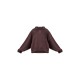 PRETTYLITTLETHING Chocolate Half Zip Embroidered Sweatshirt PRETTYLITTLETHING Chocolate Half Zip Embroidered Sweatshirt