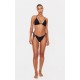 Black Frill Edge Ruched Back Bikini Bottoms Black Frill Edge Ruched Back Bikini Bottoms