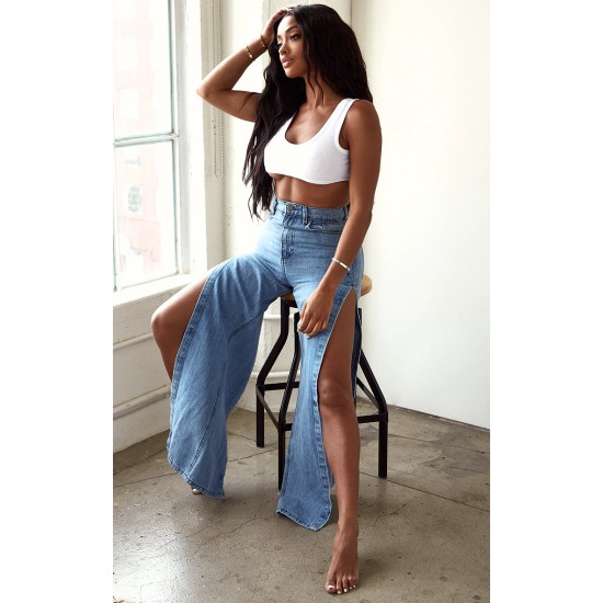 Shape Vintage Wash Extreme Split Detail Jeans Shape Vintage Wash Extreme Split Detail Jeans