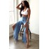 Shape Vintage Wash Extreme Split Detail Jeans
