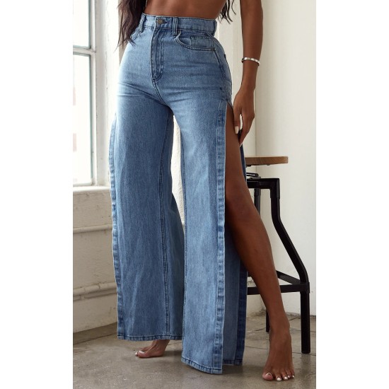 Shape Vintage Wash Extreme Split Detail Jeans Shape Vintage Wash Extreme Split Detail Jeans