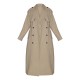 Beige Belted Double Breasted Trench Coat Beige Belted Double Breasted Trench Coat