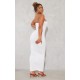 Shape White Textured Bandeau Midaxi Dress Shape White Textured Bandeau Midaxi Dress
