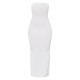 Shape White Textured Bandeau Midaxi Dress Shape White Textured Bandeau Midaxi Dress