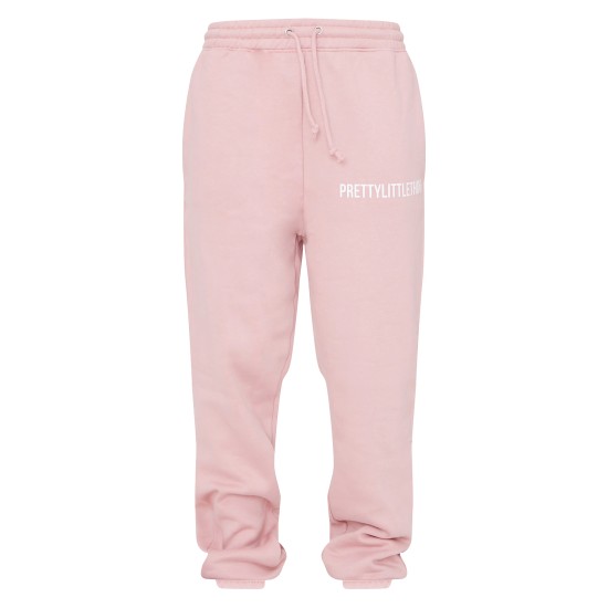 PRETTYLITTLETHING Light Pink High Waist Cuffed Sweatpants PRETTYLITTLETHING Light Pink High Waist Cuffed Sweatpants