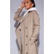 Petite Stone Woven Oversized Trench Coat Petite Stone Woven Oversized Trench Coat