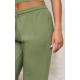 Khaki High Waisted Cuffed Sweatpants Khaki High Waisted Cuffed Sweatpants