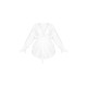 Plus White Faux Suede Cargo Ruched Waist Shirt Plus White Faux Suede Cargo Ruched Waist Shirt