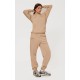 PRETTYLITTLETHING Logo Sand Est 2012 Cuffed Sweatpants PRETTYLITTLETHING Logo Sand Est 2012 Cuffed Sweatpants