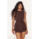 Chocolate Slinky Rara Skort Romper Chocolate Slinky Rara Skort Romper