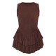 Chocolate Slinky Rara Skort Romper Chocolate Slinky Rara Skort Romper