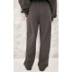 PRETTYLITTLETHING Tall Charcoal Premium Studio Print Straight Leg Sweatpants PRETTYLITTLETHING Tall Charcoal Premium Studio Print Straight Leg Sweatpants