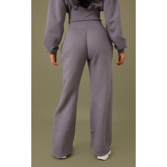 Tall Steel Blue High Waist Wide Leg Sweatpant Tall Steel Blue High Waist Wide Leg Sweatpant