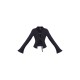 Black Fitted Buckle Detail Shirt Black Fitted Buckle Detail Shirt