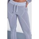 Shape Light Grey Washed Cotton Seam Detail Flare Leggings Shape Light Grey Washed Cotton Seam Detail Flare Leggings