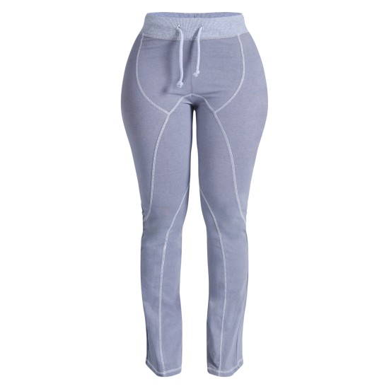 Shape Light Grey Washed Cotton Seam Detail Flare Leggings Shape Light Grey Washed Cotton Seam Detail Flare Leggings