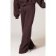 PRETTYLITTLETHING Chocolate Wide Leg Embroidered Sweatpants PRETTYLITTLETHING Chocolate Wide Leg Embroidered Sweatpants