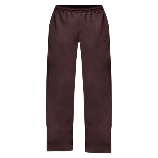 PRETTYLITTLETHING Chocolate Wide Leg Embroidered Sweatpants PRETTYLITTLETHING Chocolate Wide Leg Embroidered Sweatpants